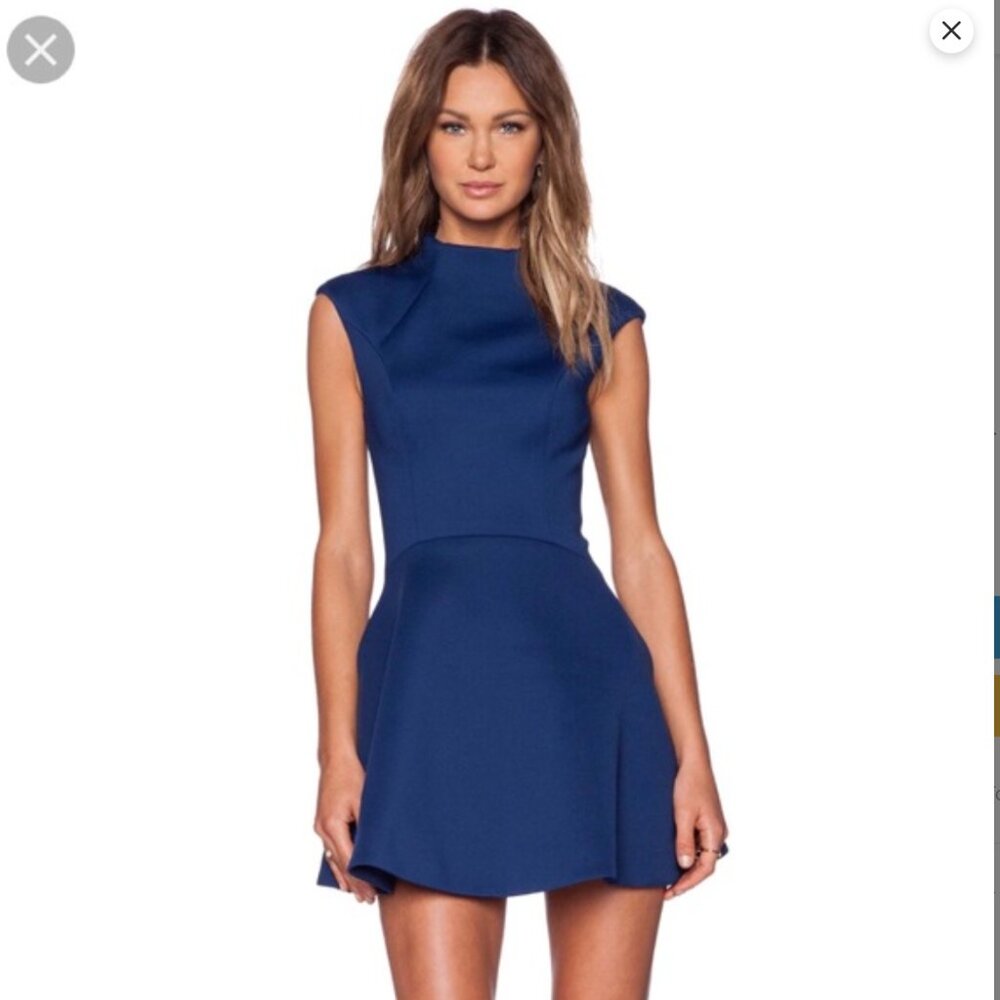 Cameo Daydreaming Dress, Empire Blue, XS
